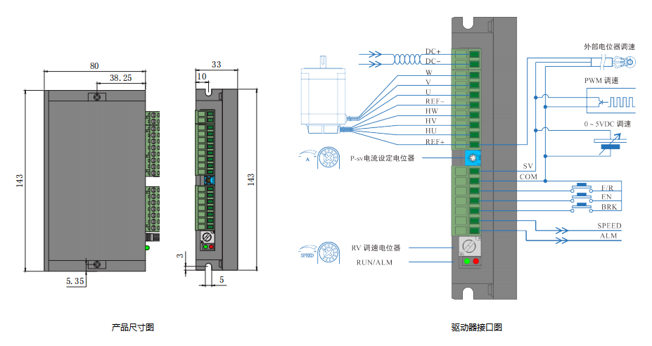 300W BLD300B 低压无刷驱动器